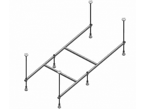 Сборный каркас к ванне Aquatek Ника 150 (шпильки): фотография 1