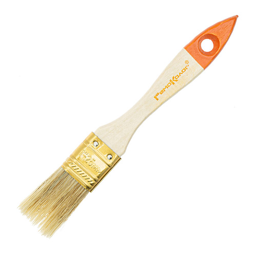 Кисть &quot;Стандарт&quot;,  25мм, натуральная щетина, для всех ЛКМ, РемоКолор: фотография 1