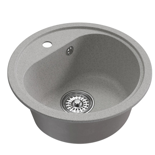 Мойкa ML-GM10 круглая, серая (310), 440 мм глубина чаши 180 мм: фотография 1