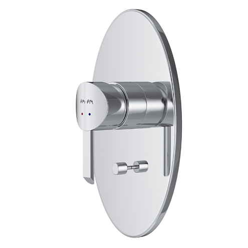 F1585000 Awe, смеситель д/ванны/душа, монтируемый в стену, хром, шт: фотография 1