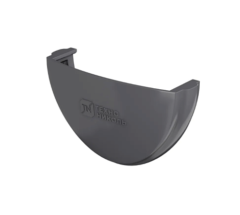 Заглушка желоба Технониколь Оптима 120/80, серый: фотография 1