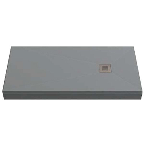 Поддон литьевой Essentia Графит 1600х800: фотография 1