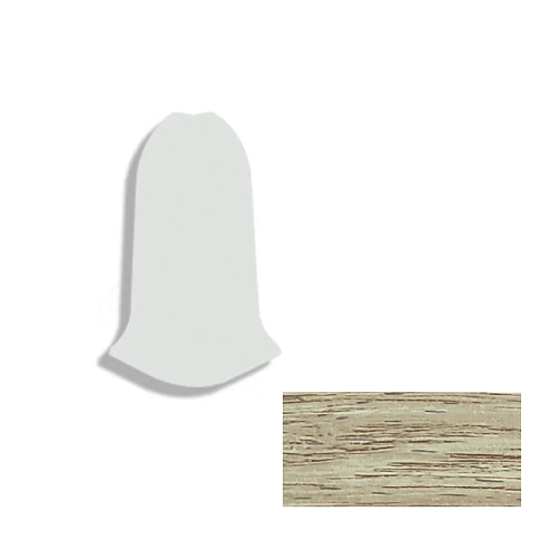 L063 Внешний угол 58мм  с держателем Дуб ливерпуль  : фотография 1