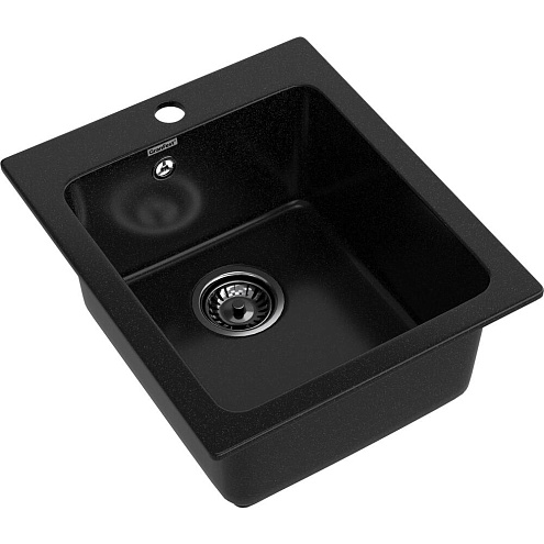 Мойка GRANFEST GF-P505 1 чаша 430х510 мм черный: фотография 1