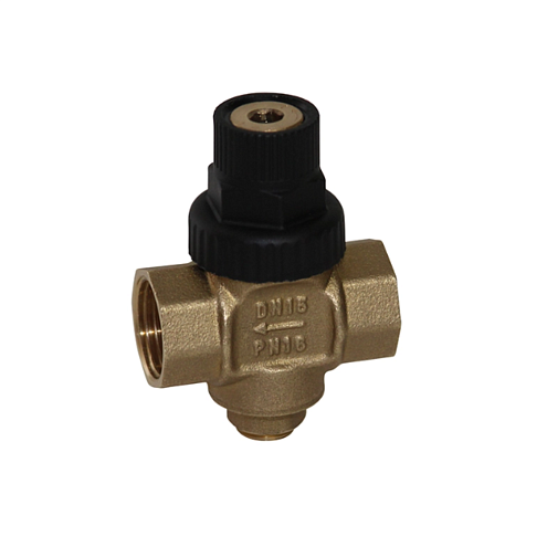 Редуктор давления 1/2" диапазон  0,5 - 7,0 бар с отверстием под манометр РДП 21Б7Р: фотография 1