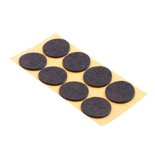 Пункт фетровый самоклеящийся d26мм коричневый, 8шт &quot;Element&quot;: фотография 1