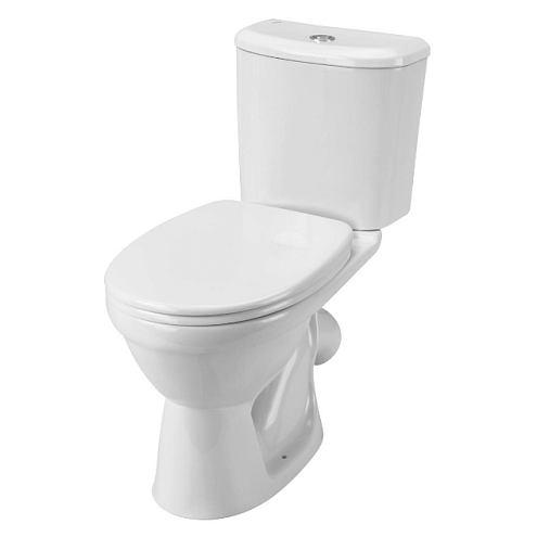 Унитаз-компакт Santek Бореаль с диагональным выпуском, стандарт- 2 режима, дюропласт, антивсплеск 1WH302143: фотография 1