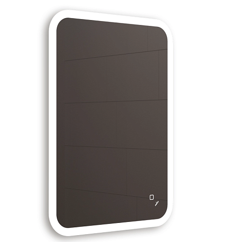 Зеркало MIXLINE &quot;Колорит&quot; эконом 500х700, сенсорный выключатель, светодиодная подсветка, крепеж: фотография 1