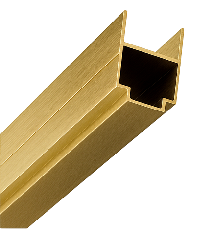 Профиль доборный душевого ограждения Lea/Iris SANTREK AQUA 1850мм цвет Брашированное золото: фотография 1