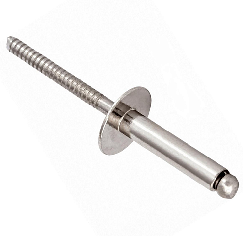 Заклепка вытяжная нержавеющая 4,0х8 уп.30шт: фотография 1