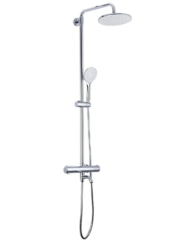 Душевая система термостат  G2490 GAPPO лейка &quot;Тропический душ&quot; D225 хром: фотография 1