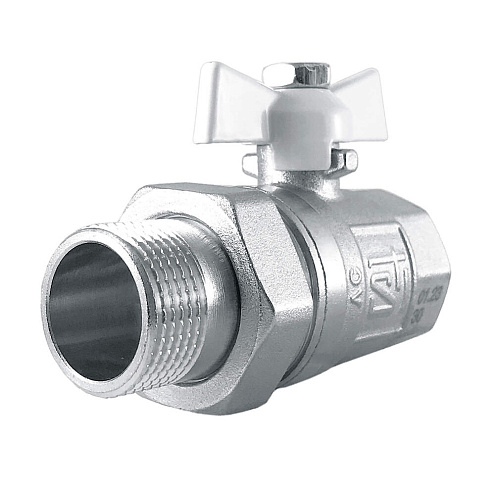 Кран шаровой прямой с американкой бабочка 1&quot; STI: фотография 1