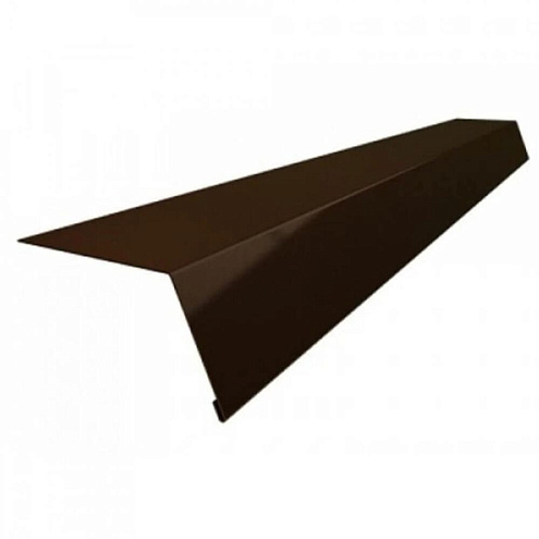 Планка карнизная 60х100мм шоколад (8017) L=2,0м: фотография 1