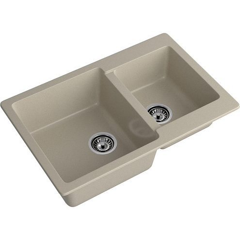 Мойка GRANFEST GF-P780K 2 чаши 780х510 мм топаз: фотография 1