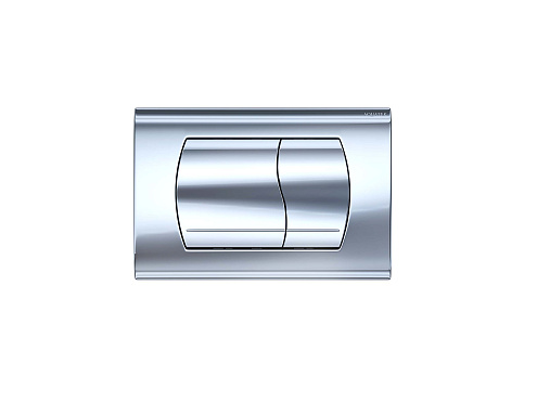 Панель смыва Aquatek KDI-0000047 хром глянец, клавиши прямоугольные: фотография 1