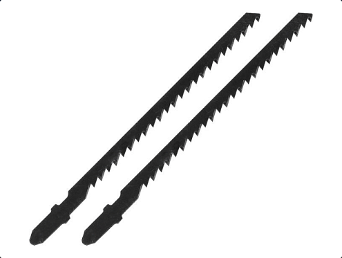Пилки прямой грубый рез, по дереву, пластику, L=100мм, шаг 4,0мм, HCS, 2шт, РемоКолор: фотография 1