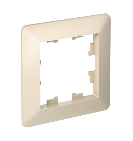Рамка 1-местная AtlasDesign Air бежевый/дымчатый белый Systeme Electric ATN220201: фотография 1