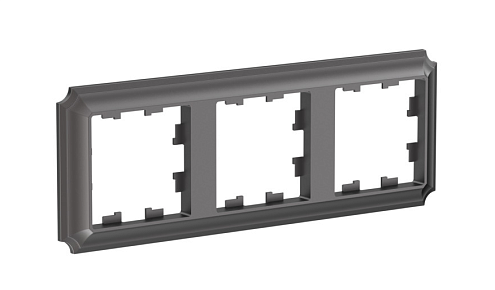 Рамка 3-местная AtlasDesign Antique универсальная мокко Systeme Electric ATN100603: фотография 1