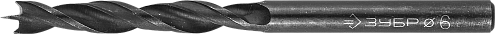Сверло спиральное по дереву, М-образная заточка,  6х200мм: фотография 1