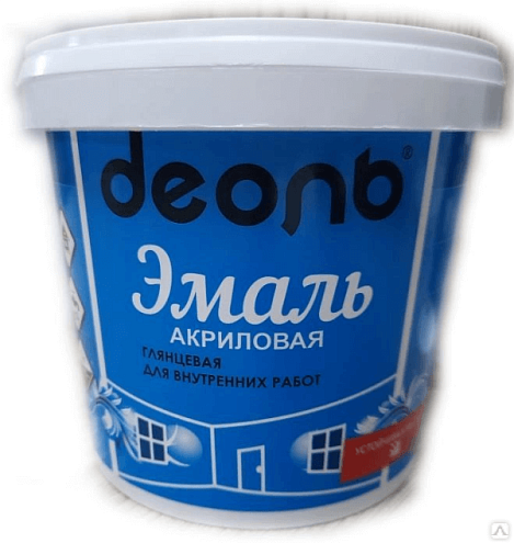 Эмаль акриловая глянцевая, универсальная «ДЕОЛЬ», 3,5кг: фотография 1