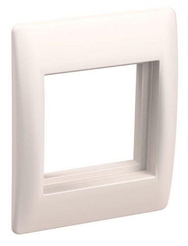 Рамка и суппорт универсальные на 2 мод. бел. IEK CKK-40D-RU2-K01: фотография 1