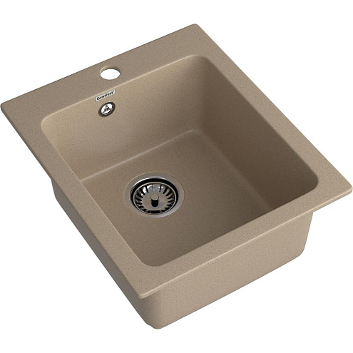 Мойка GRANFEST GF-P505 1 чаша 430х510 мм песочный: фотография 1