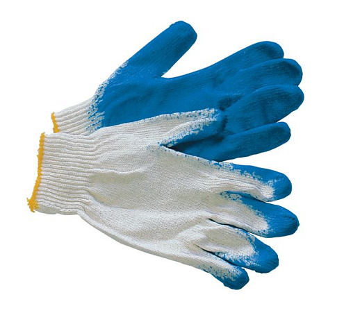 Перчатки х/б с 1-м латексным покрытием : фотография 1