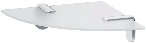 Полка в ванную угловая AM.PM X-joy A8434900 стеклянная, хром: фотография 1