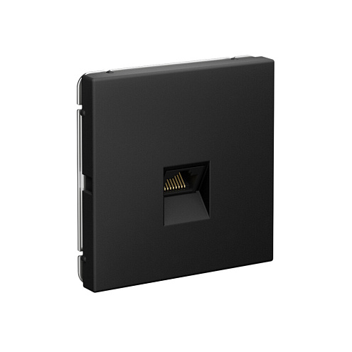 Розетка компьютерная ArtGallery RJ45 кат.6A механизм карбон Systeme Electric GAL001086: фотография 1