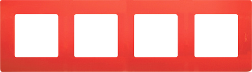 Рамка 4-м Etika красн. Leg 672534: фотография 1