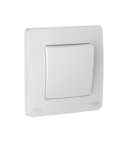Переключатель 1-клавишный Blanca 10А IP44 (сх.6) 250В белый Systeme Electric BLNVS410601: фотография 1