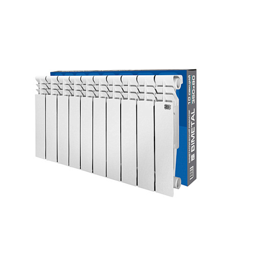 Радиатор биметаллический STI Bimetal 350/80 10 секций: фотография 1