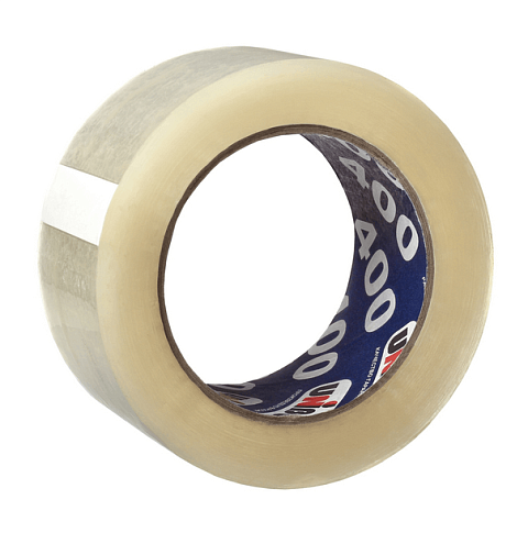 Клейкая лента упаковочная 48мм х 132м, 40мкм Unibob 400 : фотография 1