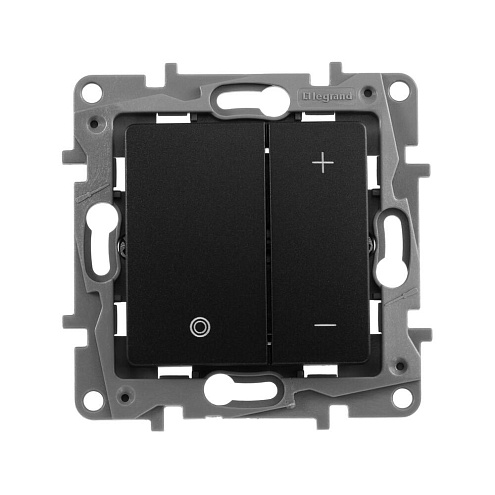 Механизм светорегулятора СП Etika 400Вт нажимн. антрацит Leg 672618: фотография 1