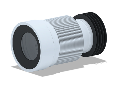 Слив гибкий для унитаза 230-530мм выпуск 110мм АНИ Пласт K828: фотография 1