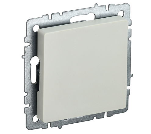 Заглушка с суппортом BRITE МЗ10-БрКр механизм бежевый IEK BR-PL10-K10: фотография 1