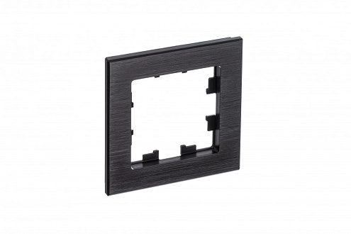 Рамка 1-местная AtlasDesign Nature металл оникс Systeme Electric ATN312301: фотография 1