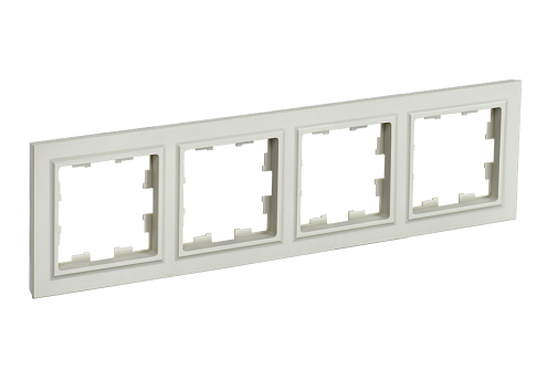 Рамка 4-местная BRITE РУ-4-БрКр бежевый IEK BR-M42-K10: фотография 1