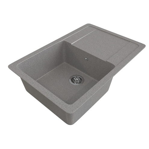 Мойка ML-GMS15 СТАНДАРТ с крылом, темно-серый (309), 640х505х185 мм: фотография 1