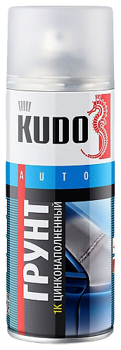 Грунт аэрозольный 1К цинконаполненный серый, 520мл: фотография 1