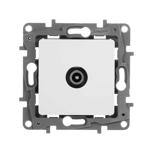 Механизм розетки TV СП Etika проходная 15дБ бел. Leg 672263: фотография 1