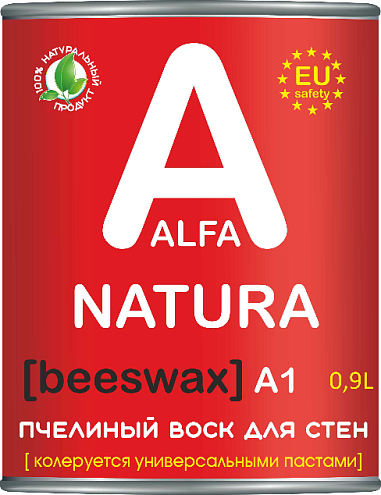 Пчелиный воск &quot;Alfa Natura BEESWAX A1&quot; для интерьеров 0,9л : фотография 1