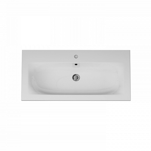 Раковина мебельная 100 AM.PM Spirit 2.0 M70AWCC1002WG белая встраиваемая: фотография 1