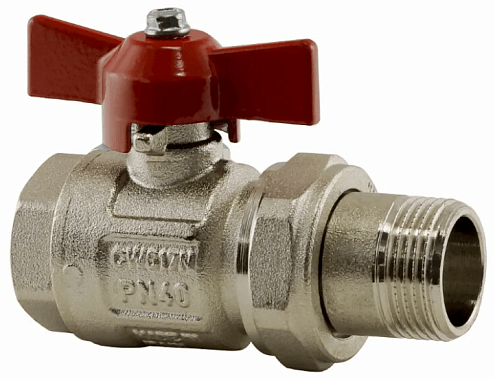 Кран шаровой с американкой 1&quot; бабочка ITAP IDEAL 098: фотография 1