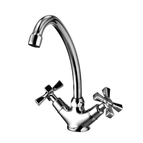 LM2504C &quot;Бенефит&quot; Смеситель для кухни с поворотным изливом 250мм, хром: фотография 1