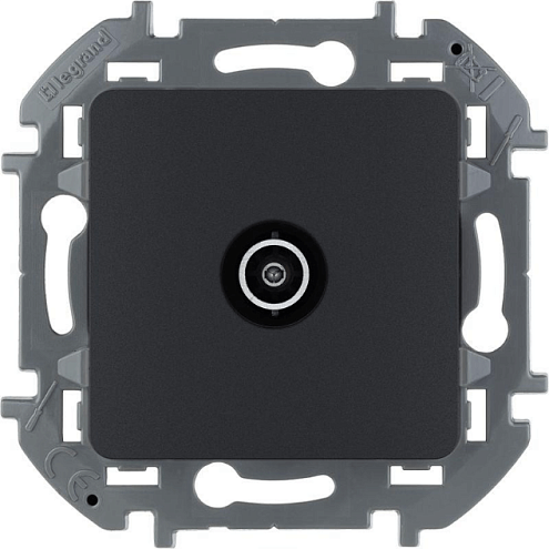 Механизм розетки оконечной TV Inspiria 10дБ 5-862мГц антрацит Leg 673873: фотография 1