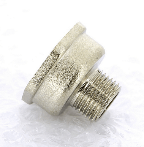 Переходник никелированный 1/2&quot;x1&quot; Uni-fitt : фотография 1