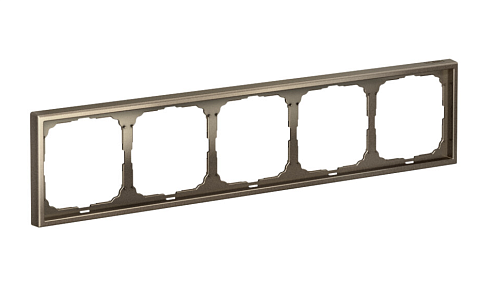 Рамка 5-местная ArtGallery универсальная мокко Systeme Electric GAL000605: фотография 1