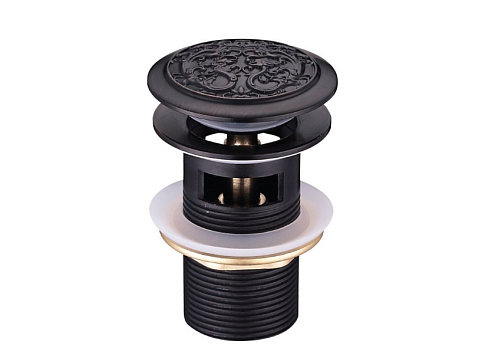 Донный клапан Lemark &quot;Жасмин&quot; LM6680ORB клик-клак, черная бронза: фотография 1