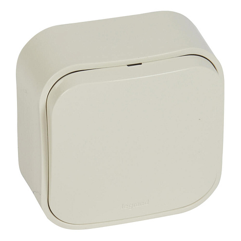 Выключатель 1-кл. ОП Quteo 10А IP20 10АХ сл. кость Leg 782230: фотография 1